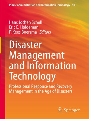 cover image of Disaster Management and Information Technology